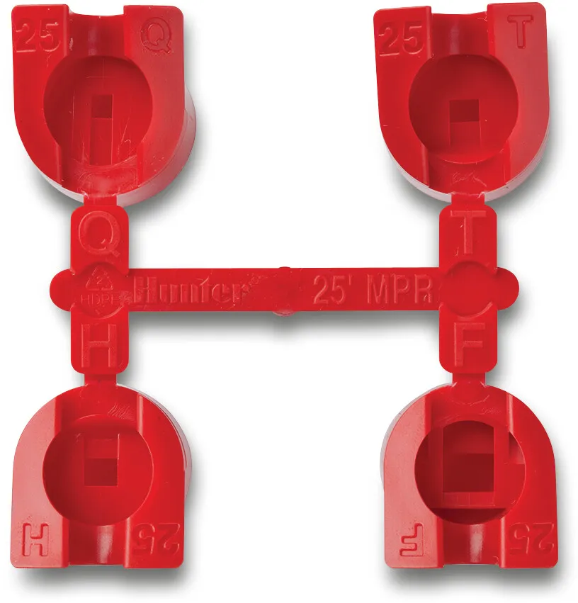 Hunter 4-pcs Nozzle set red type MPR-25