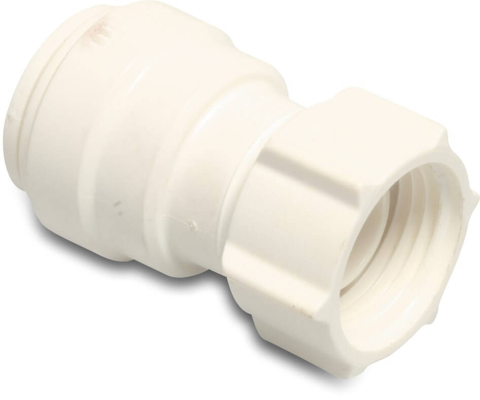 Speedfit Adaptor socket POM 15 mm x 1/2" push-in x female thread 10bar white DVGW/KIWA/WRAS