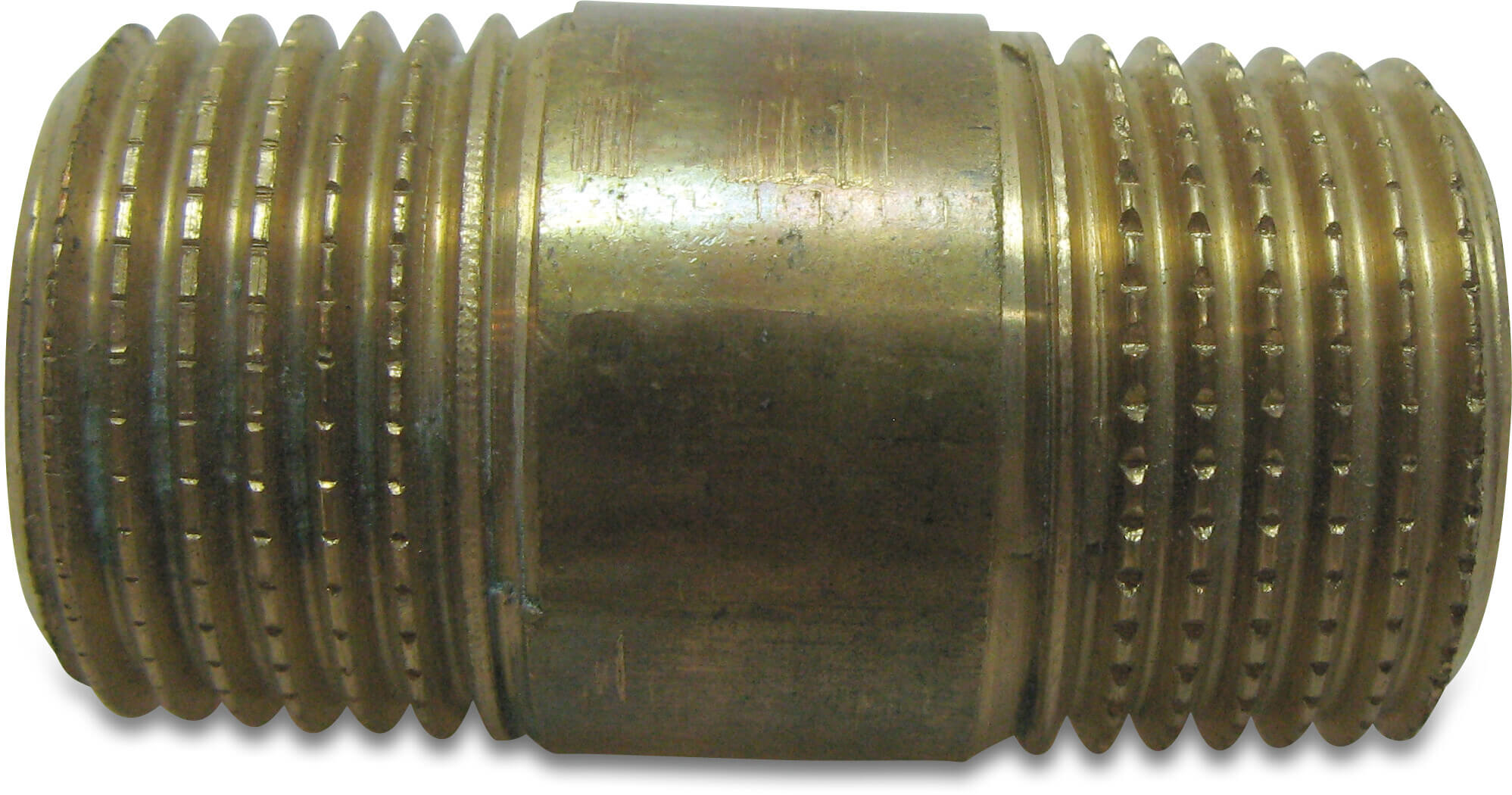 Nr. 23 Rohrnippel Rotguss 3/4" Außengewinde 25bar 40 mm
