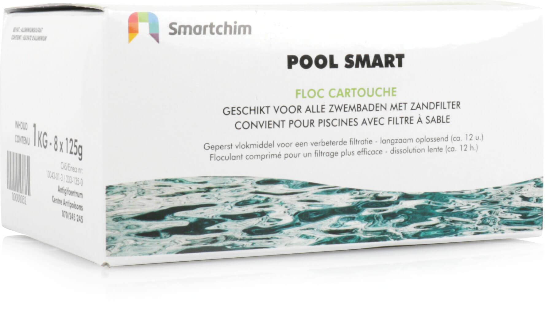 Floculant eau claire 1000g type 40 tabs x 25g BE