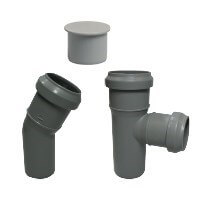 PP sewage ring seal fittings