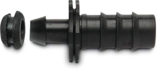 Schlauchverbinder PP 15 mm x 16 mm Einsteck x Tülle Schwarz Typ mit Dichtung
