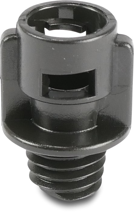 NaanDanJain Adaptor plastic 3/8WW bayonet F x male thread black