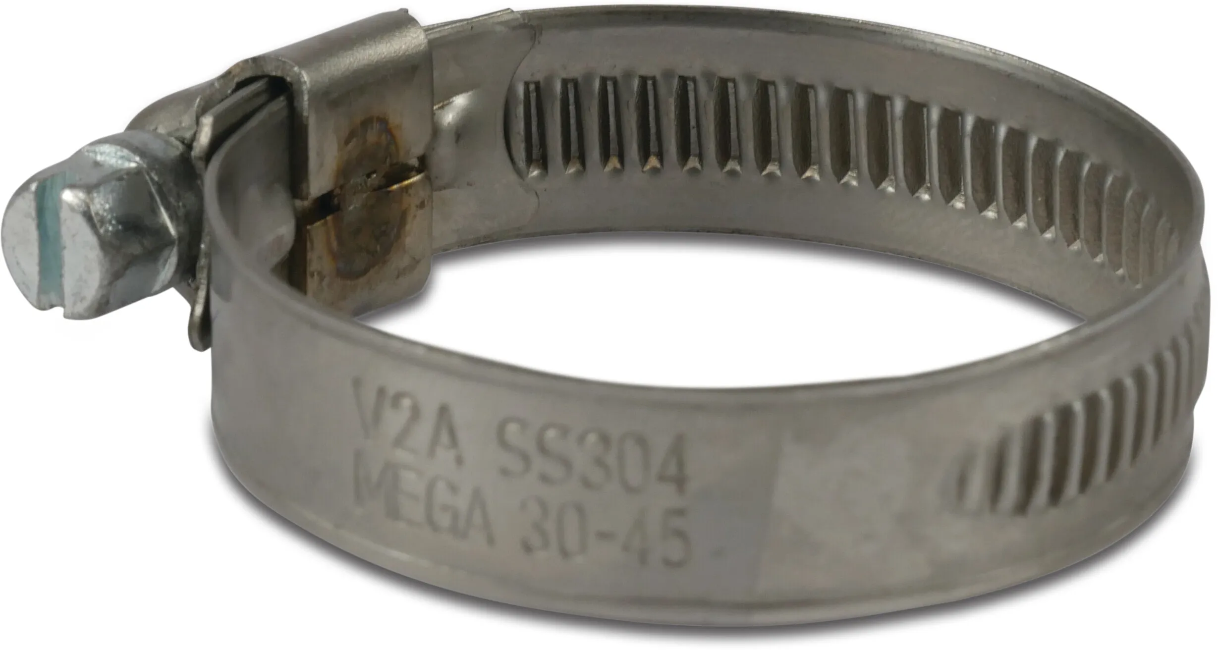 Wormschroefslangklem RVS 304 8 mm x 12 mm type W4 12 mm S2