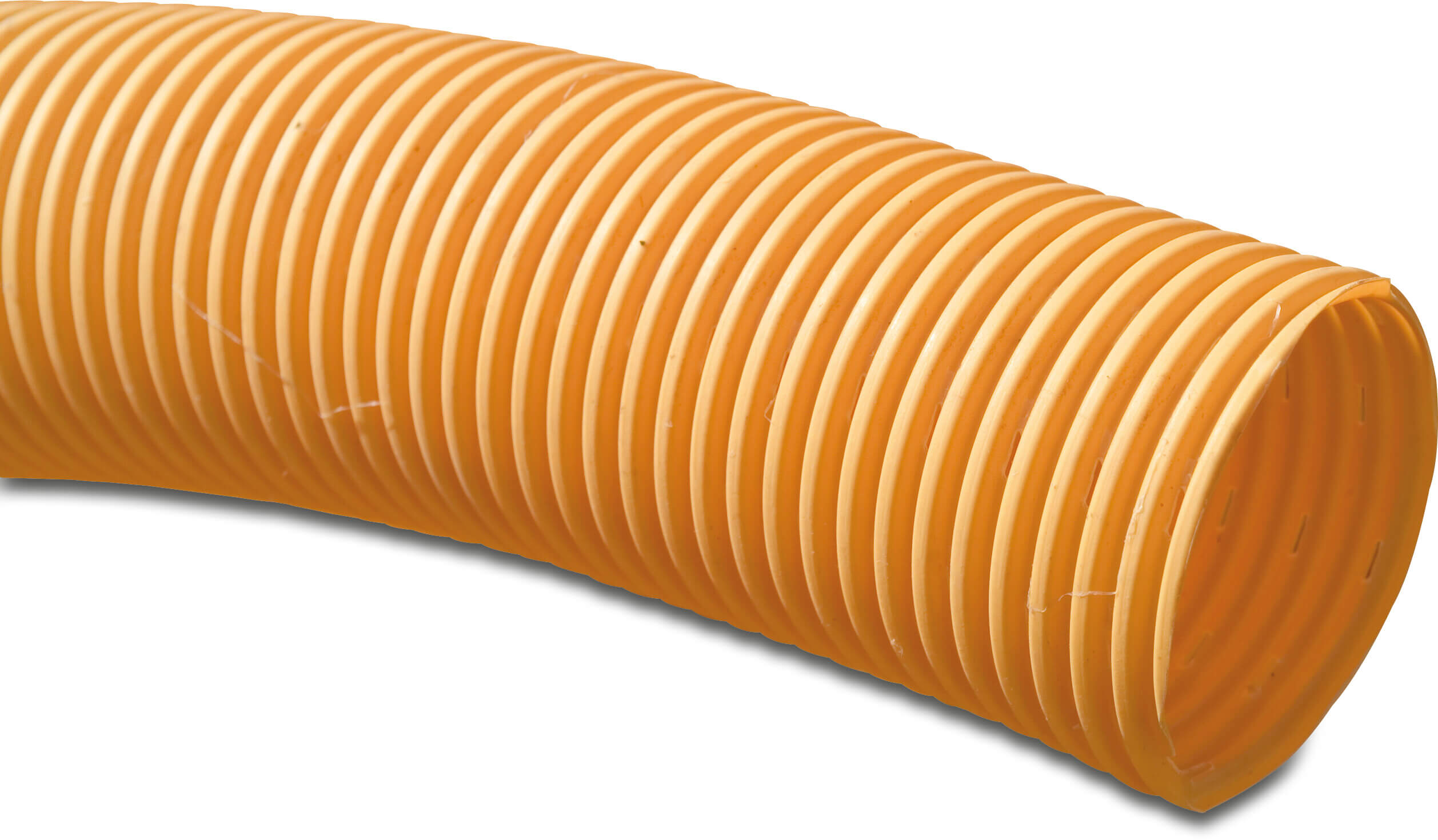 Drainagerohr PVC-U 50 mm Klick Muffe x Glatt Gelb 200m KIWA/KOMO Typ Perforiert