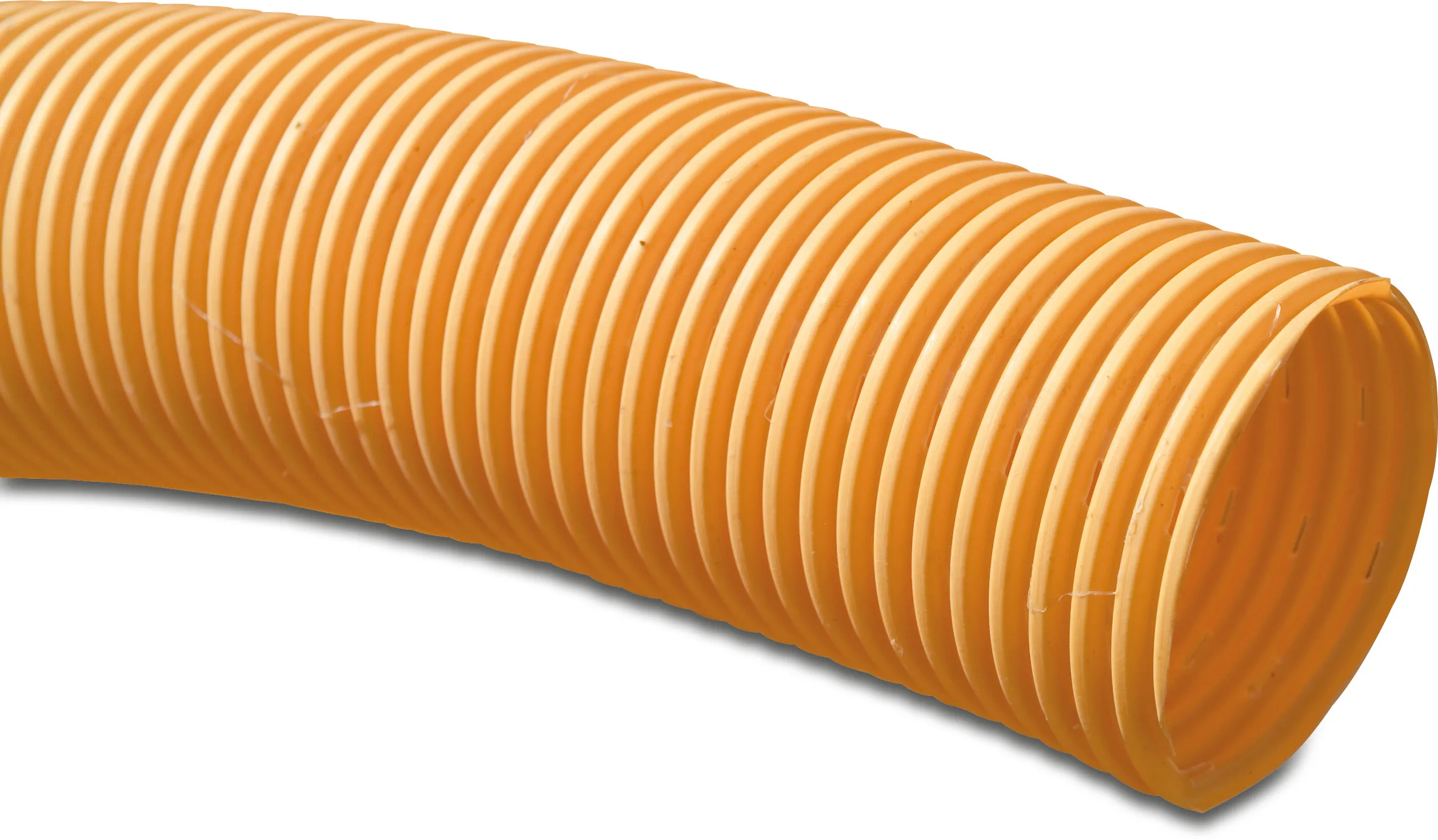 Drainagerohr PVC-U 80 mm Klick Muffe x Glatt Gelb 100m KIWA/KOMO Typ Perforiert