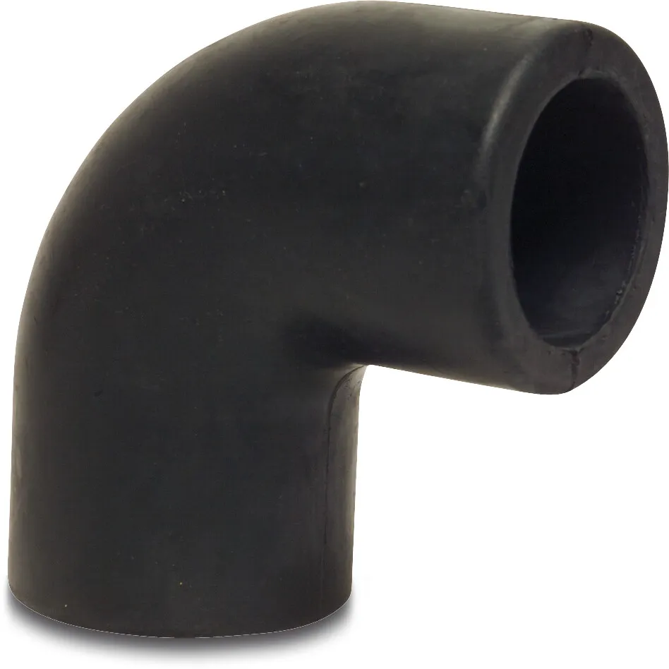 Vinkel 90° gummi 50 mm muffe