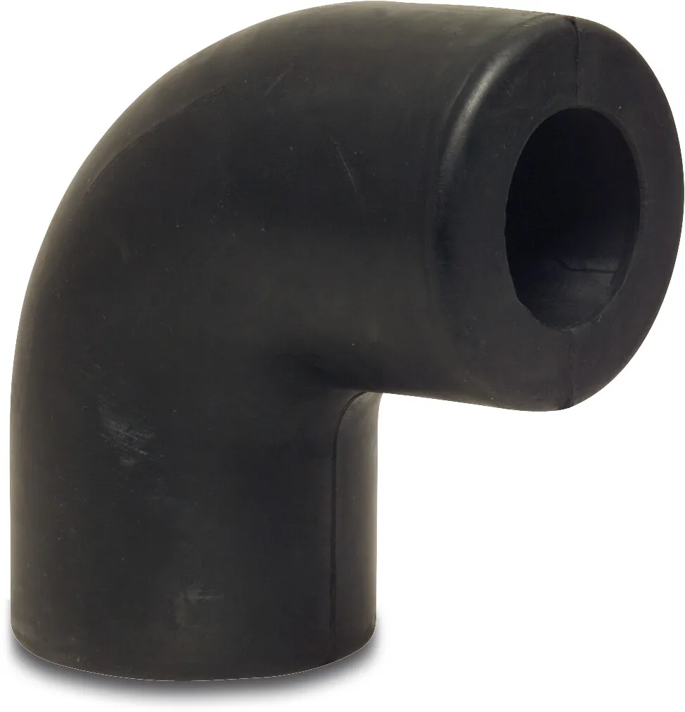 Vinkel 90° gummi 50 mm x 40 mm muffe