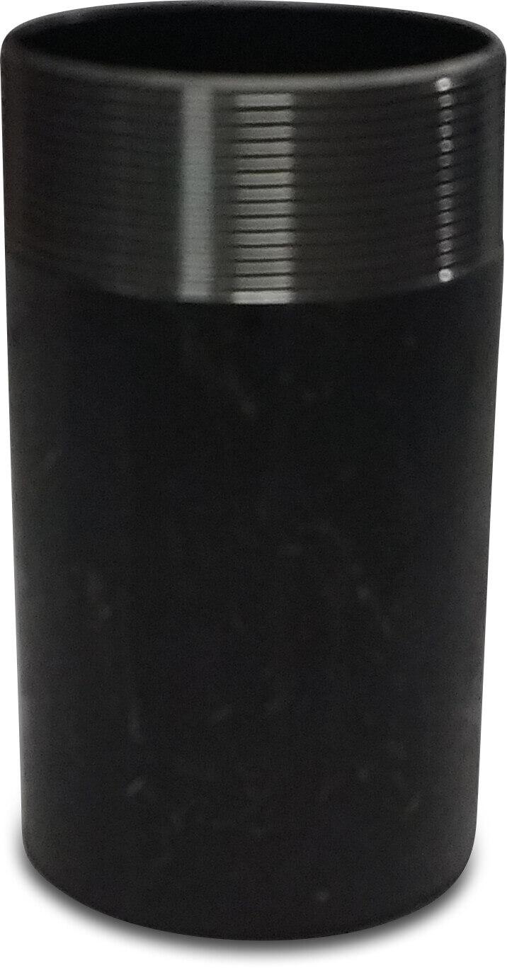 Profec Single pipe nipple steel black 1" male thread x butt welding 16bar 150 mm