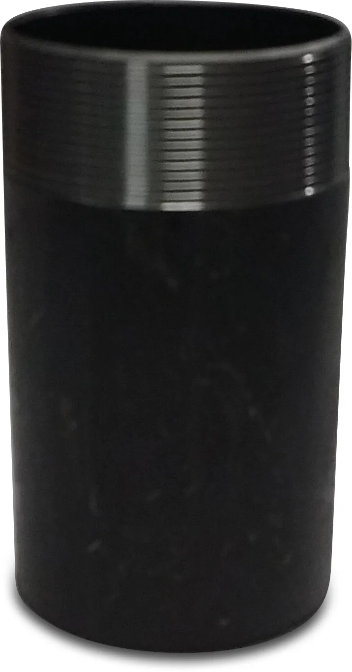 Profec Single pipe nipple steel black 3" male thread x butt welding 16bar 150 mm