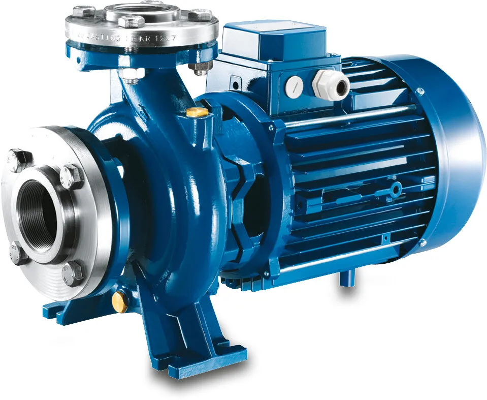 Foras Centrifugal pump cast iron DN50 x 50 mm x DN32 x 32 mm DIN flange 10bar 15A 400/690VAC blue type MN32 200 A
