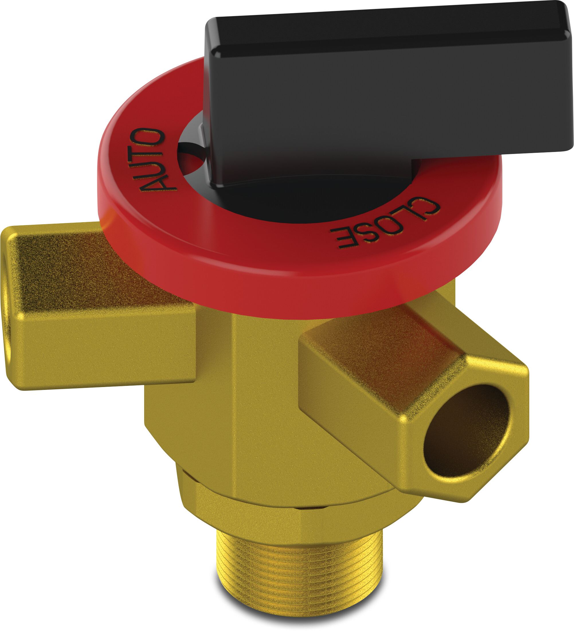 Azud 3-Wege Kugelhahn 1/4" Innengewinde