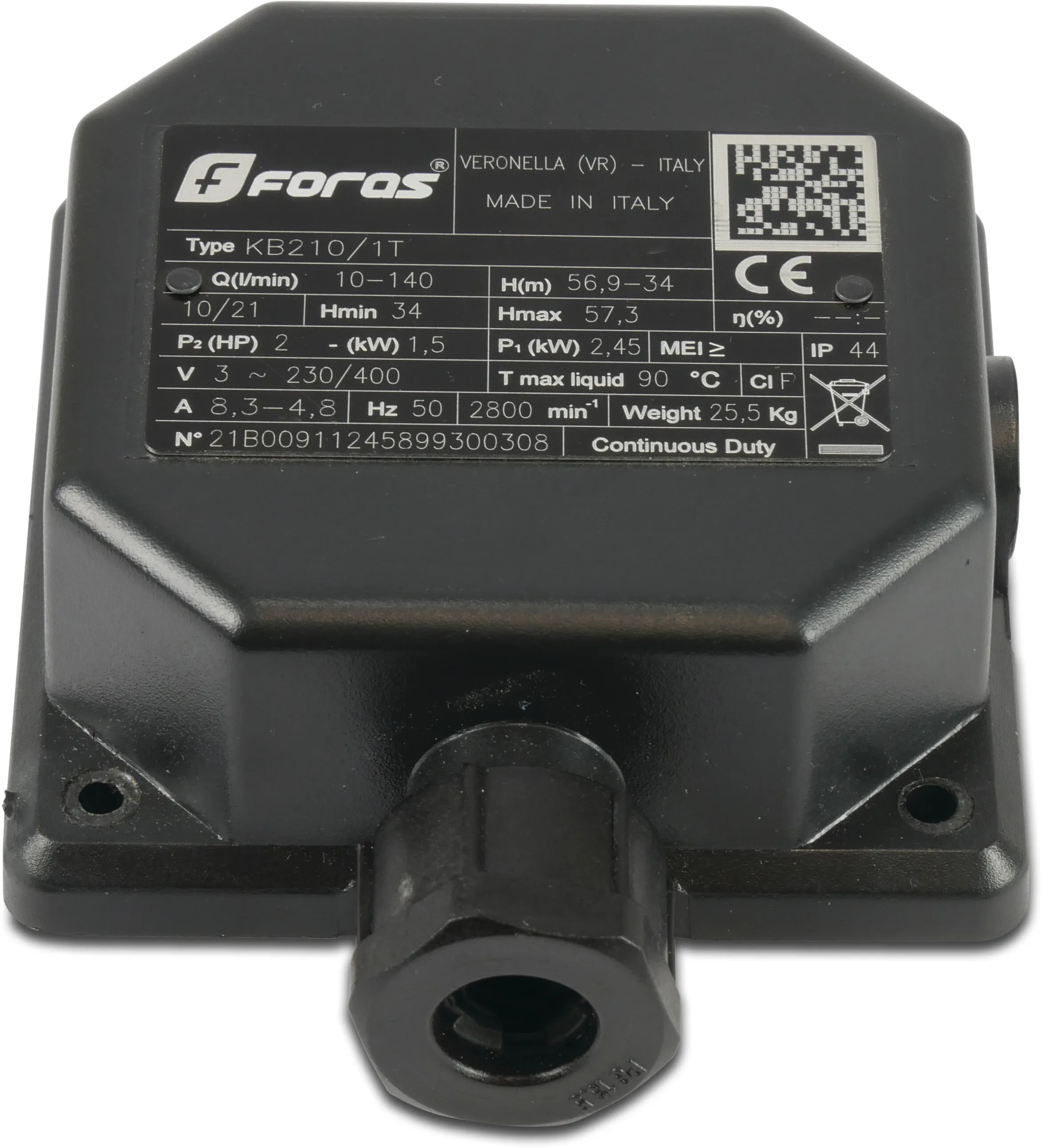 Foras Terminal box cover for JA150,JA300,KM164 ,KM214T,KB210T,P7SV-250/5