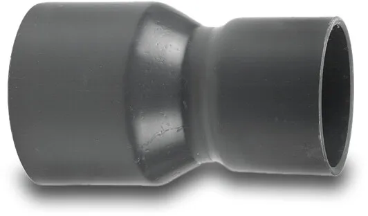 VDL Reducer socket PVC-U 75 mm x 63 mm glue socket 12.5bar grey type made from tubing