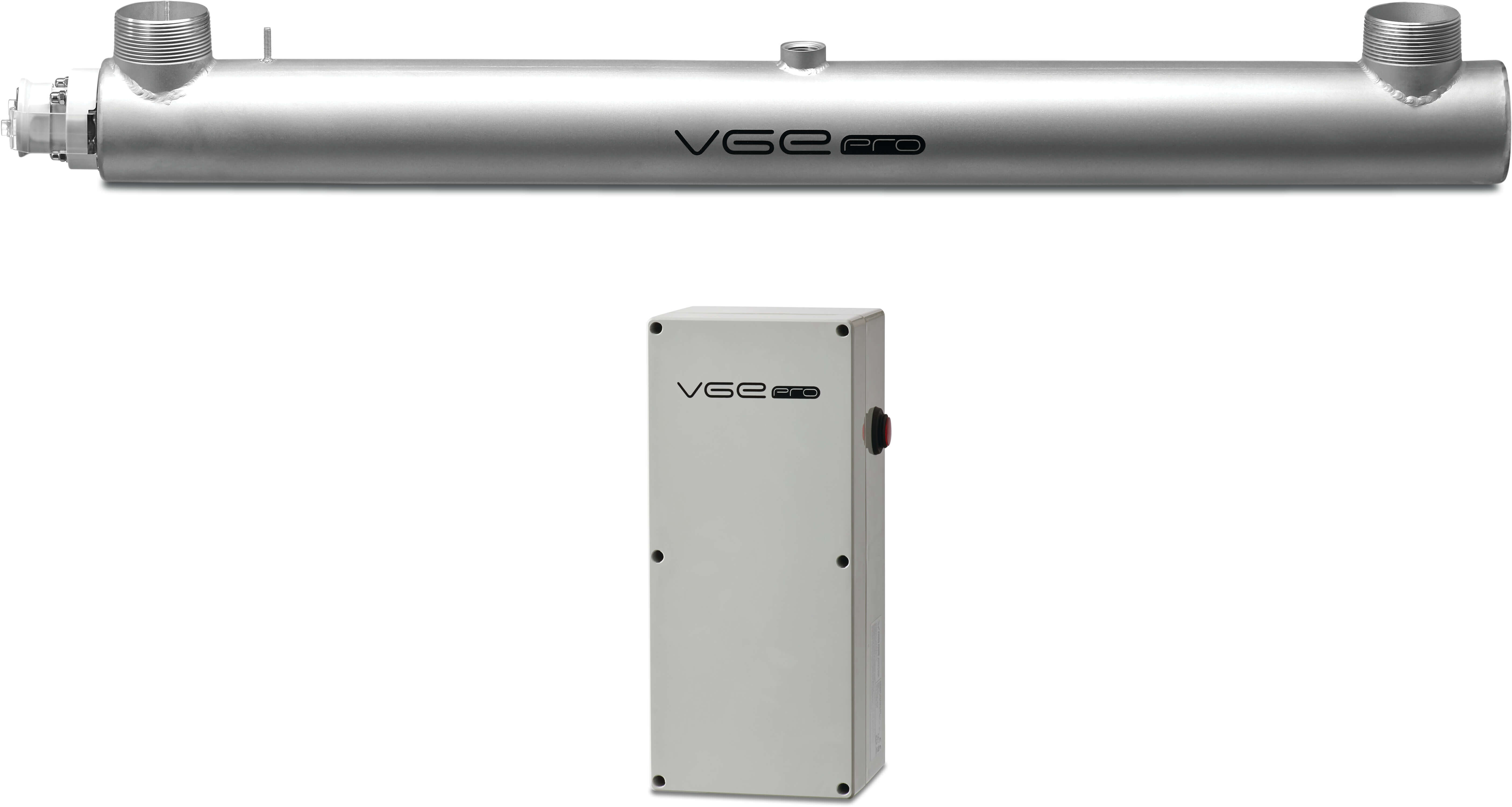 VGE Pro Low pressure lamp UV system Edelstahl DN65 DIN Flansch 6bar Typ Basic 200-154