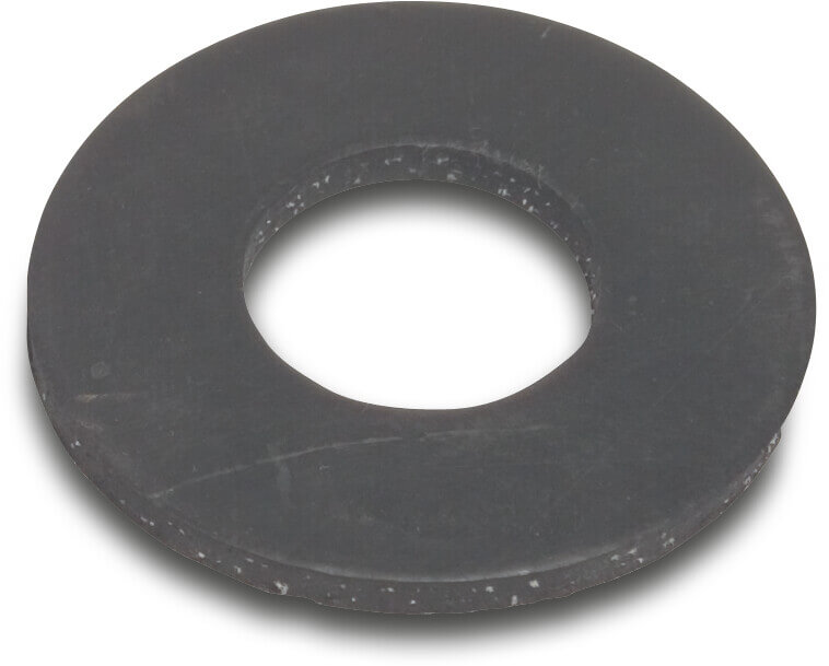 Flanschdichtung SBR DN100 x 115 mm x 162 mm Schwarz PN10/16
