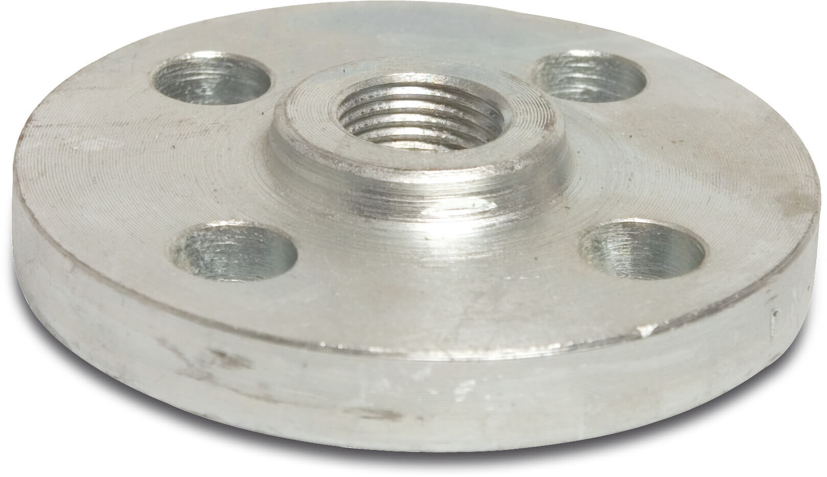 Profec Flange threaded steel zinc plated DN50 x 2" DIN flange x female thread DN50 PN10/16
