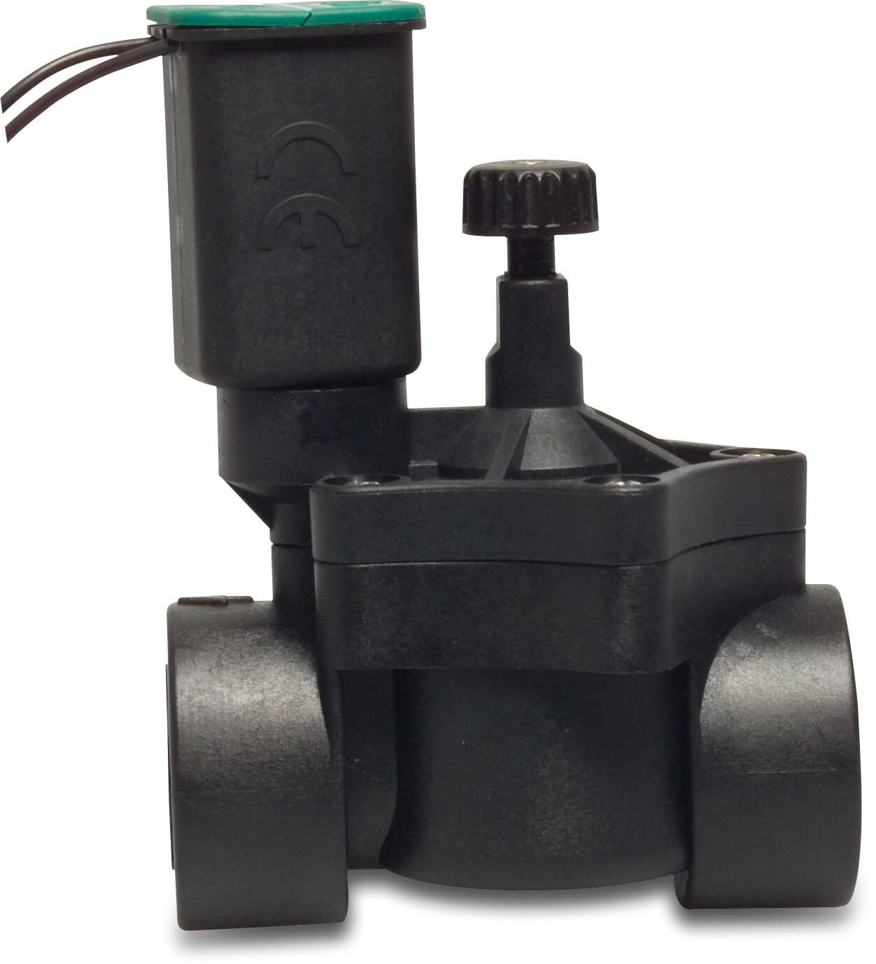 Rain Solenoid valve fibreglass-reinforced nylon 1/2" female thread 10bar 24VAC black type RN150