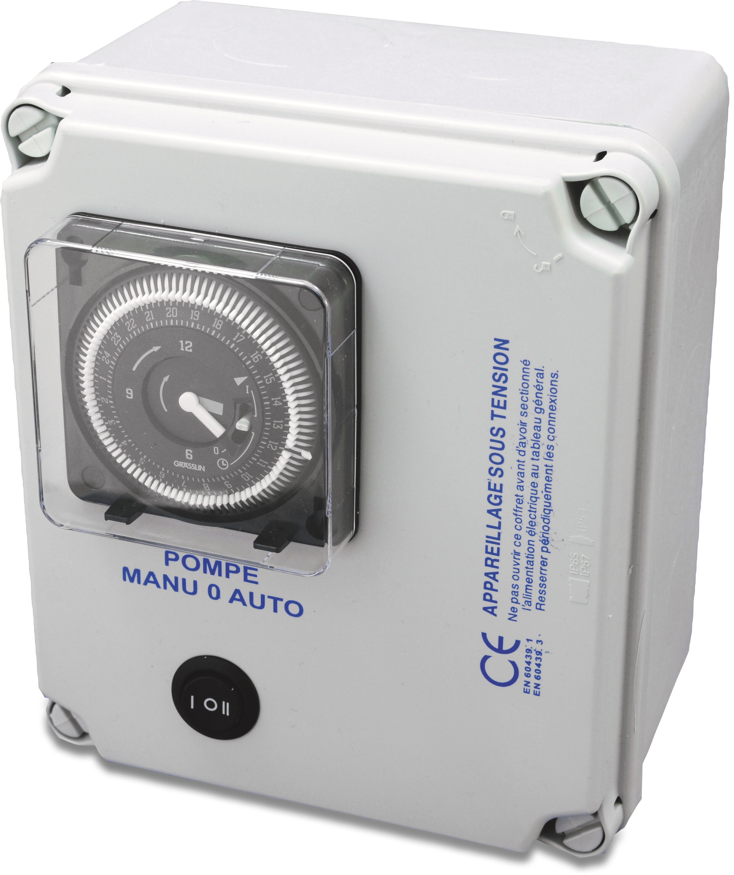 Control unit filtration 6.3-10A 230/400VAC white type DFH