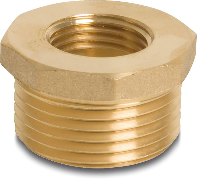 Profec Nr. 241 Reducer bush brass 1/4" x 1/8" male thread x female thread 30bar