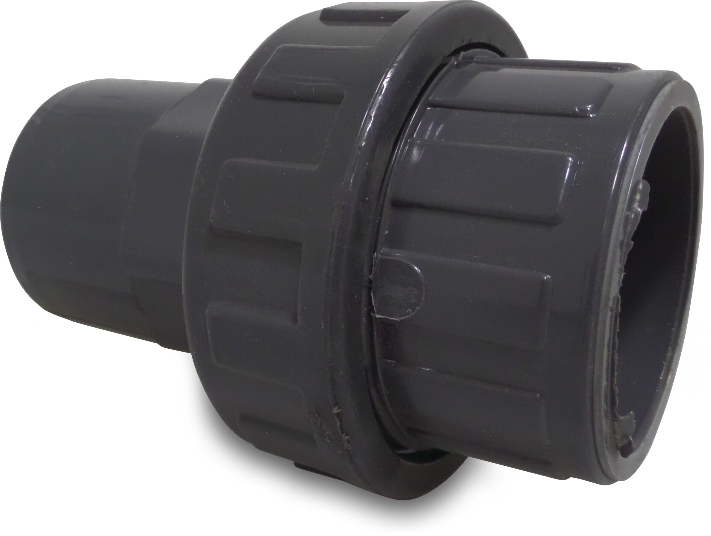 Profec Union coupler PVC-U 10bar glue socket x spigot grey