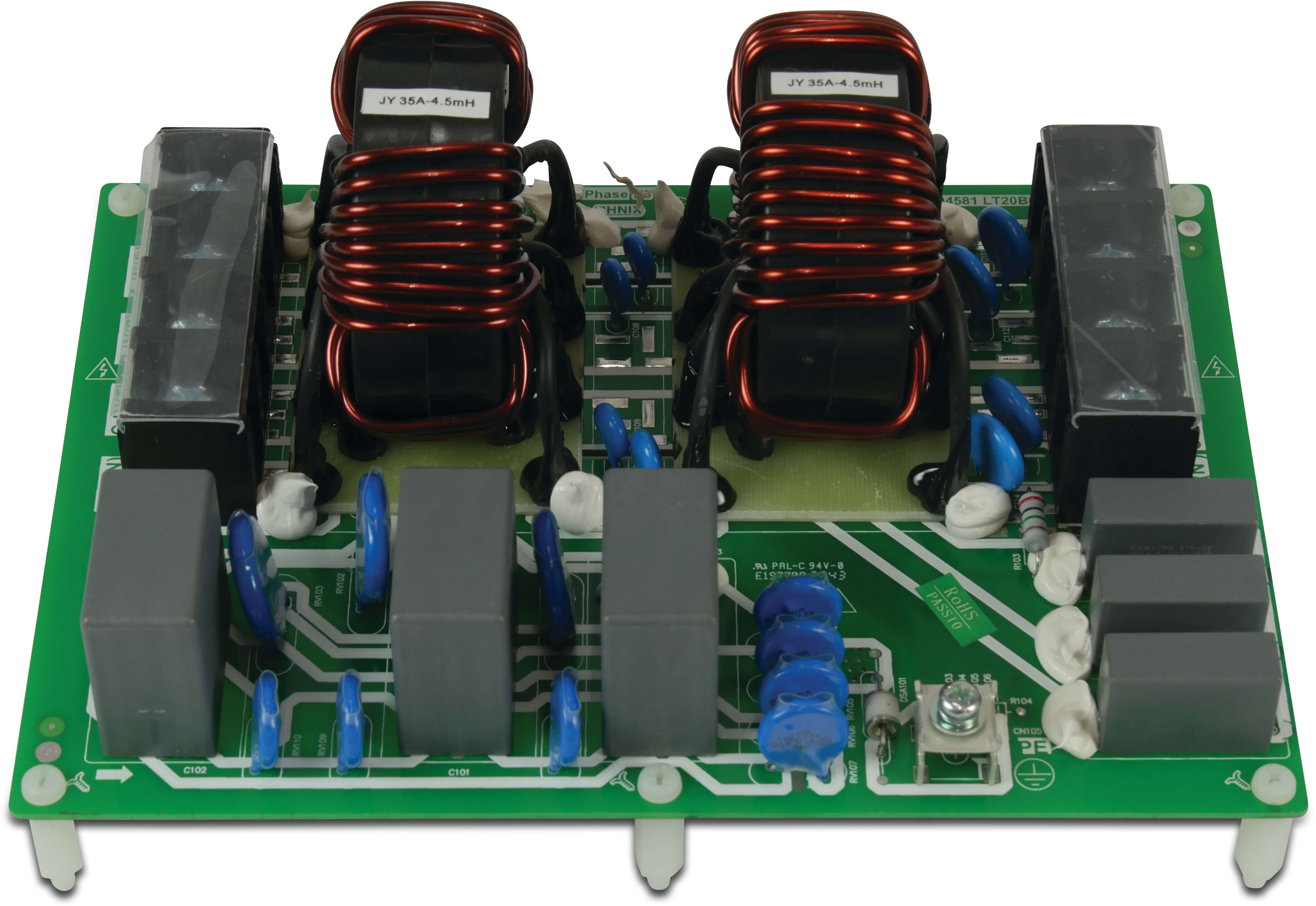 Three phase electric filter plate (PCB)