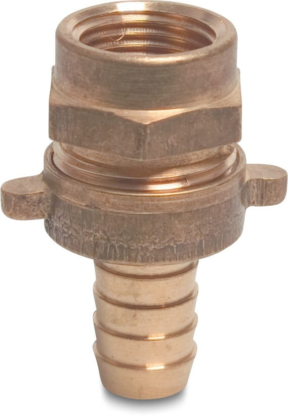 Union coupler brass 1/2" x 13 mm female thread x hose tail