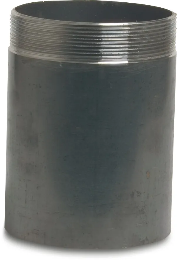 Svetsnippel stål 4" x 114,3 mm utvändig gänga x svetsning 15cm
