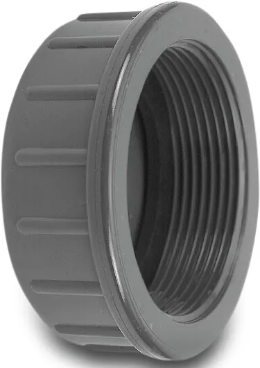 VDL Cap PVC-U 1" female thread 10bar grey type plain