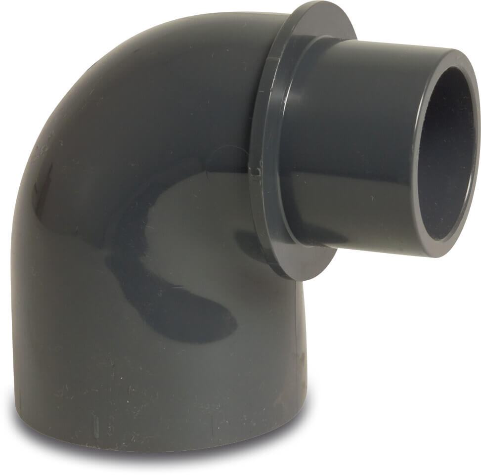 Profec Winkel 90°, reduziert PVC-U 40/50 mm x 50 mm Klebemuffe/Klebestutzen x Klebemuffe 10bar Grau