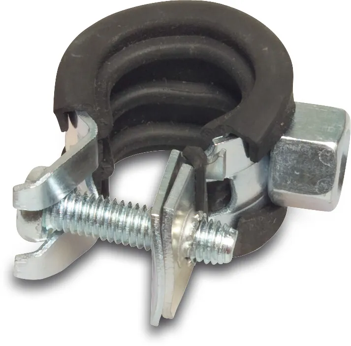 Pipe bracket steel galvanised 32-35 mm