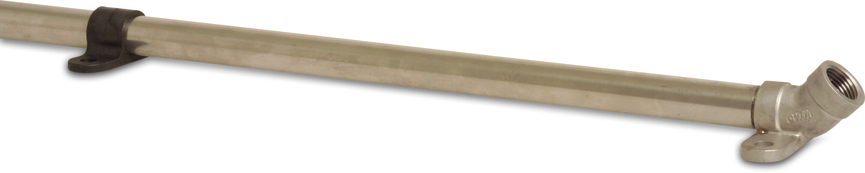 Drinker bracket 45° stainless steel 304 1/2" male thread 1000 mm