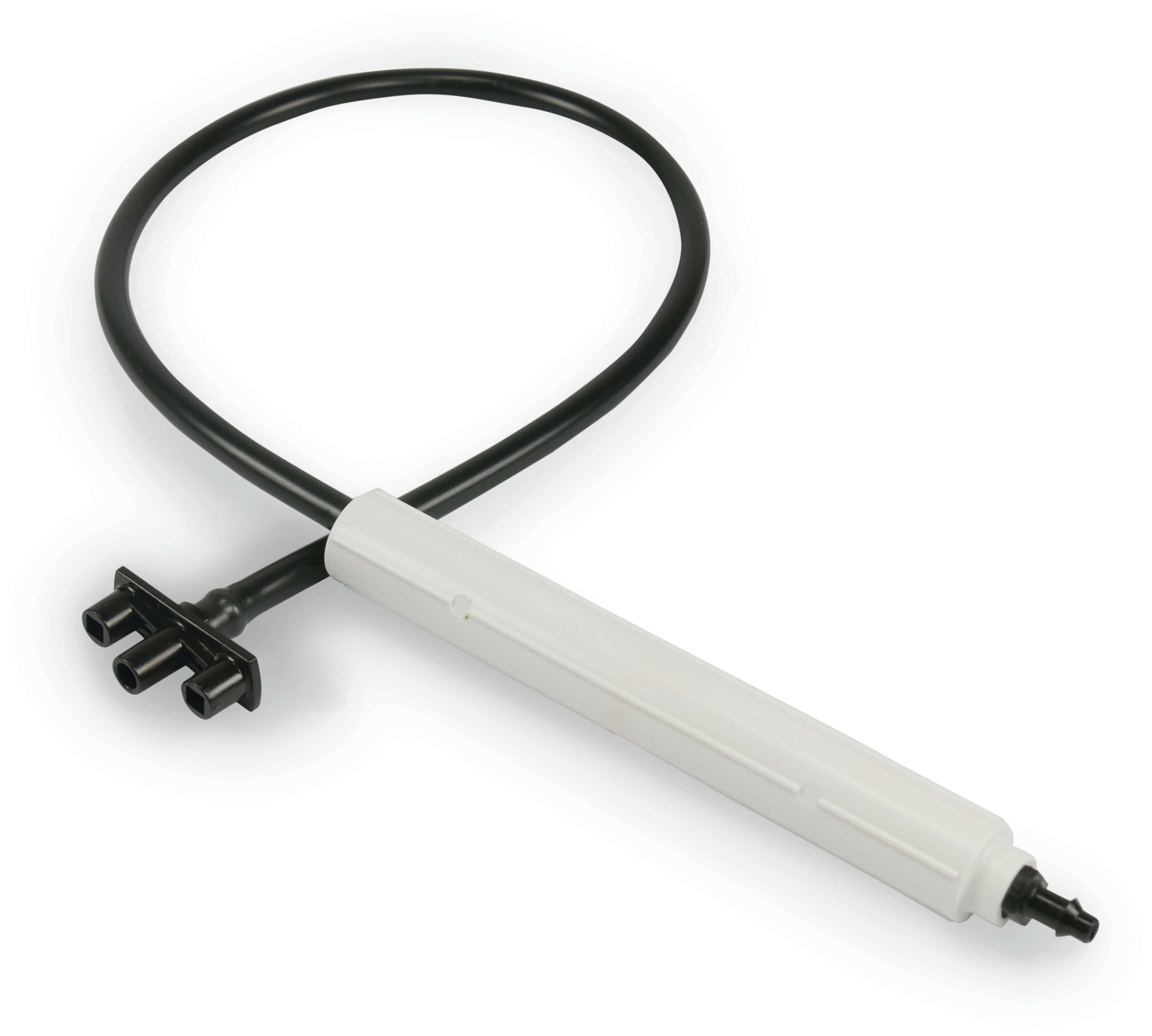 NaanDan Verlängerung mit Stabilisator Kunststoff 4/7 mm Taper V-Teil x Einsteck 30cm Schwarz/Weiß