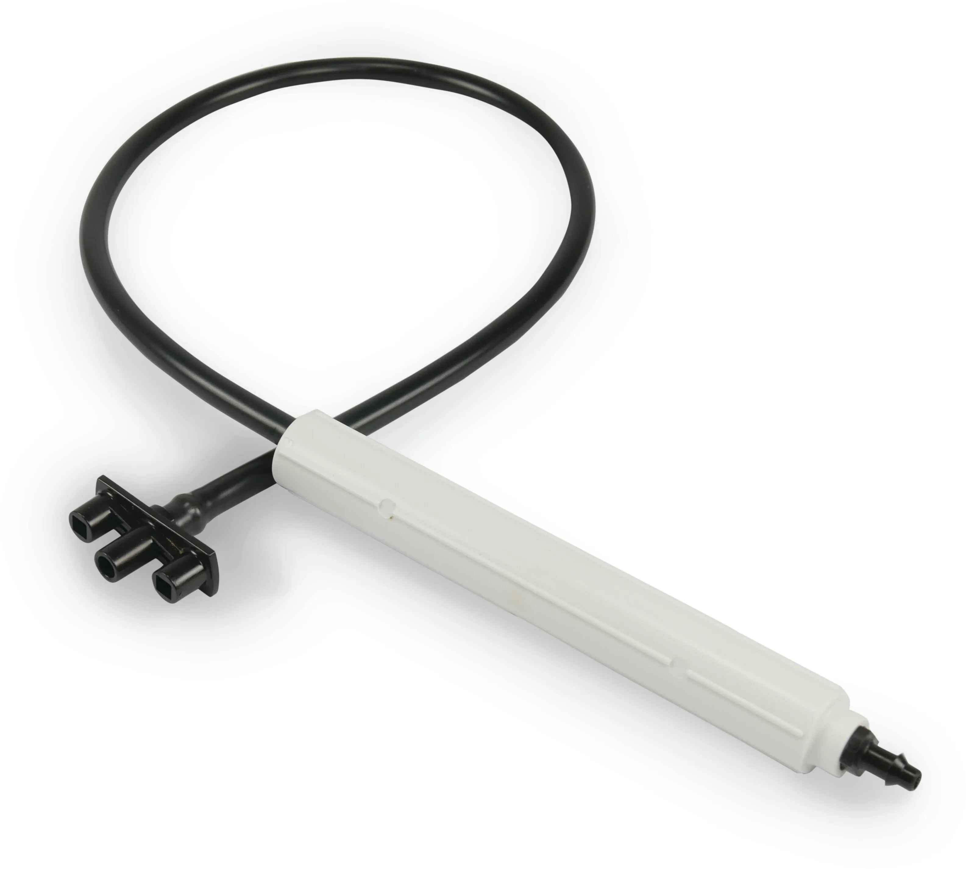 NaanDan Ophængt stativ med stabilisator plastik 4/7 mm konisk M x indstik 30cm sort/hvid