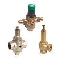 Brass safety valves & pressure reducers