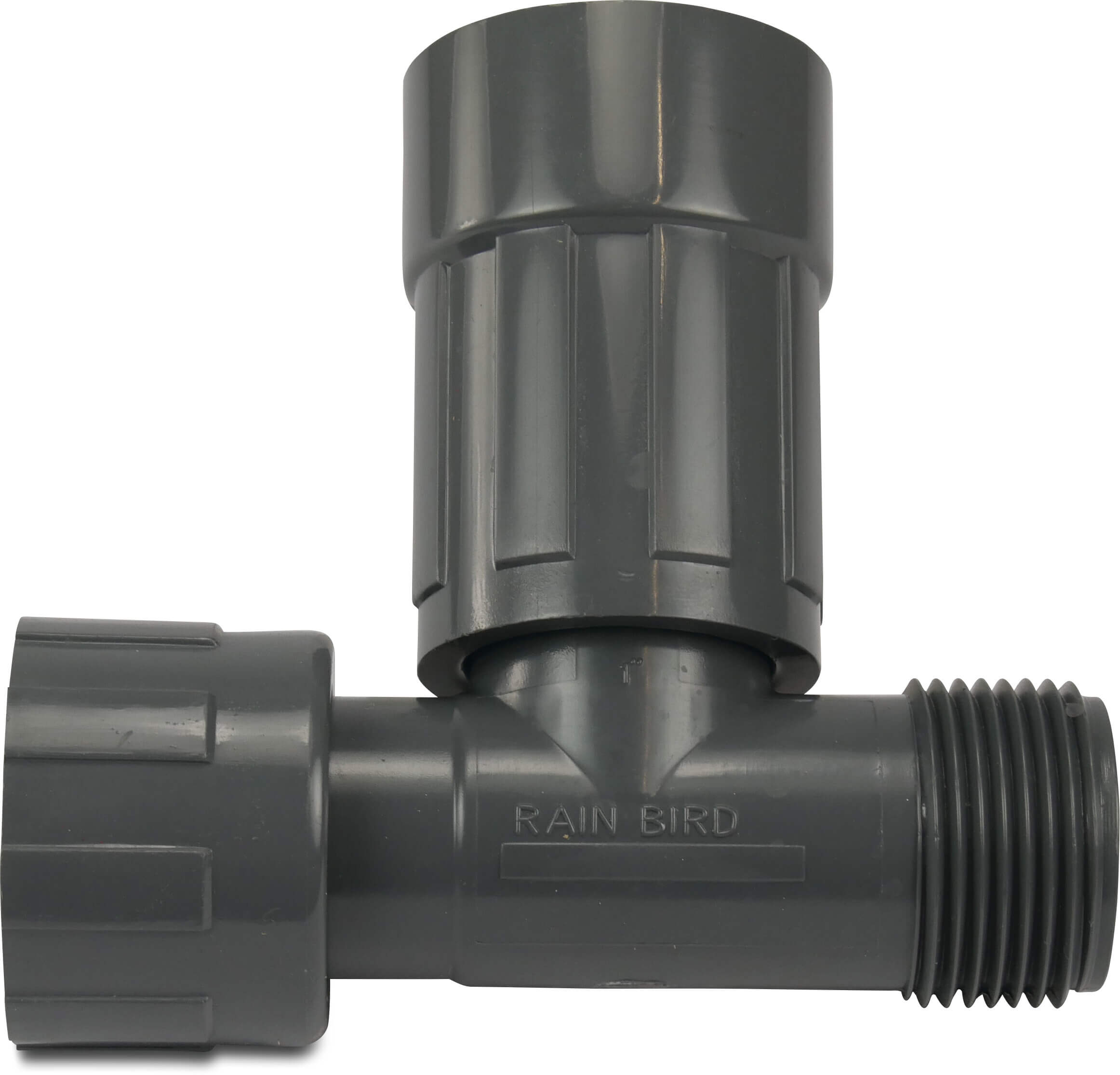 Rain Bird Verteilerstück PVC 1" Innengewinde x Überwurfmutter IG x Außengewinde 10bar Grau Typ RB1201-210