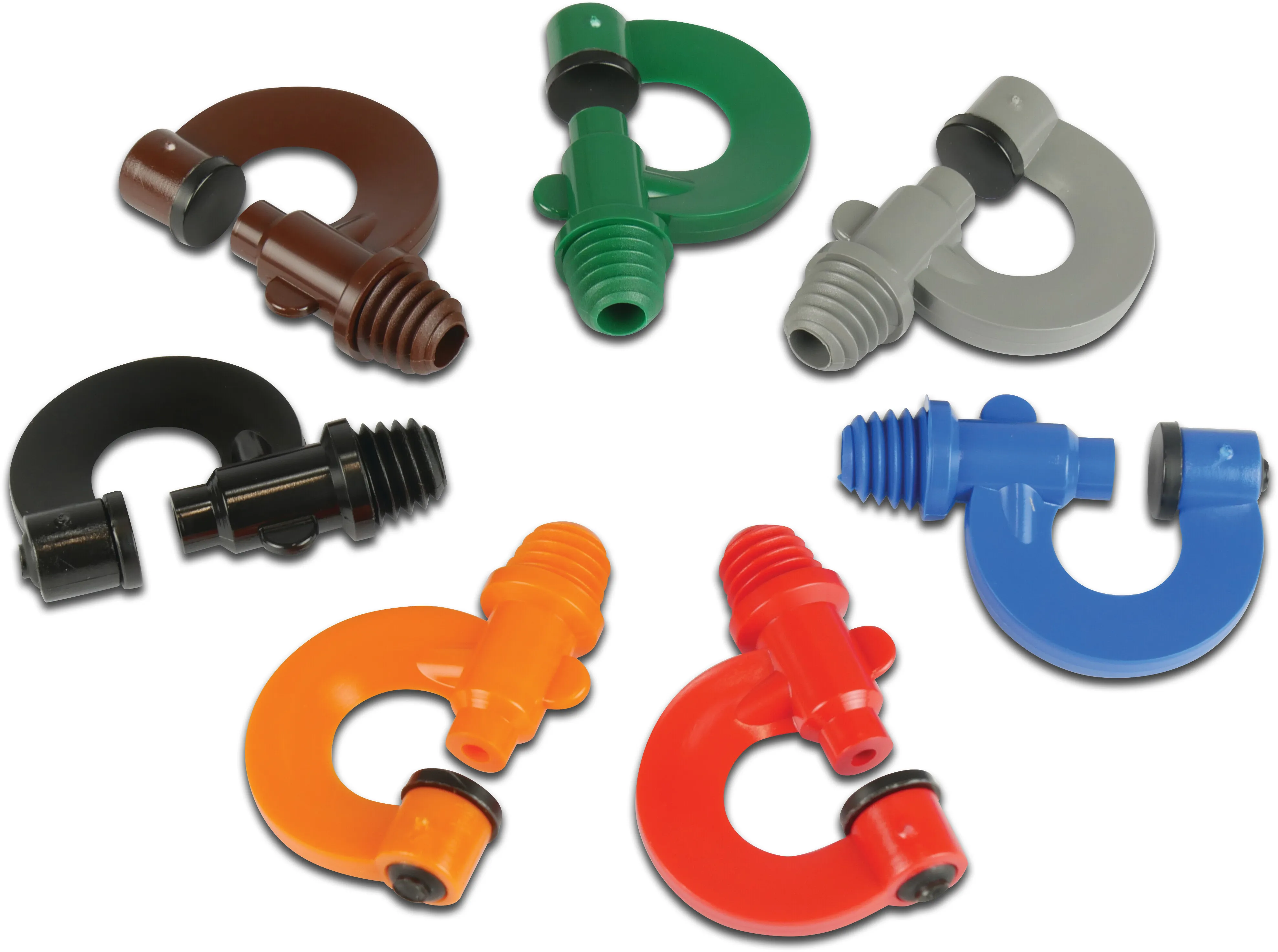 VDL Boogsproeier nylon 3/8WW buitendraad 2,75 mm 360° rood