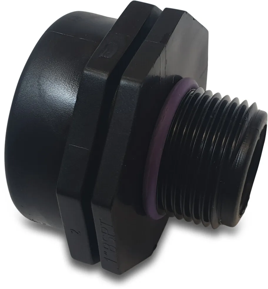 Tavlit Soknippel PP 1 1/4" x 3/4" binnendraad x buitendraad 10bar type Self Seal