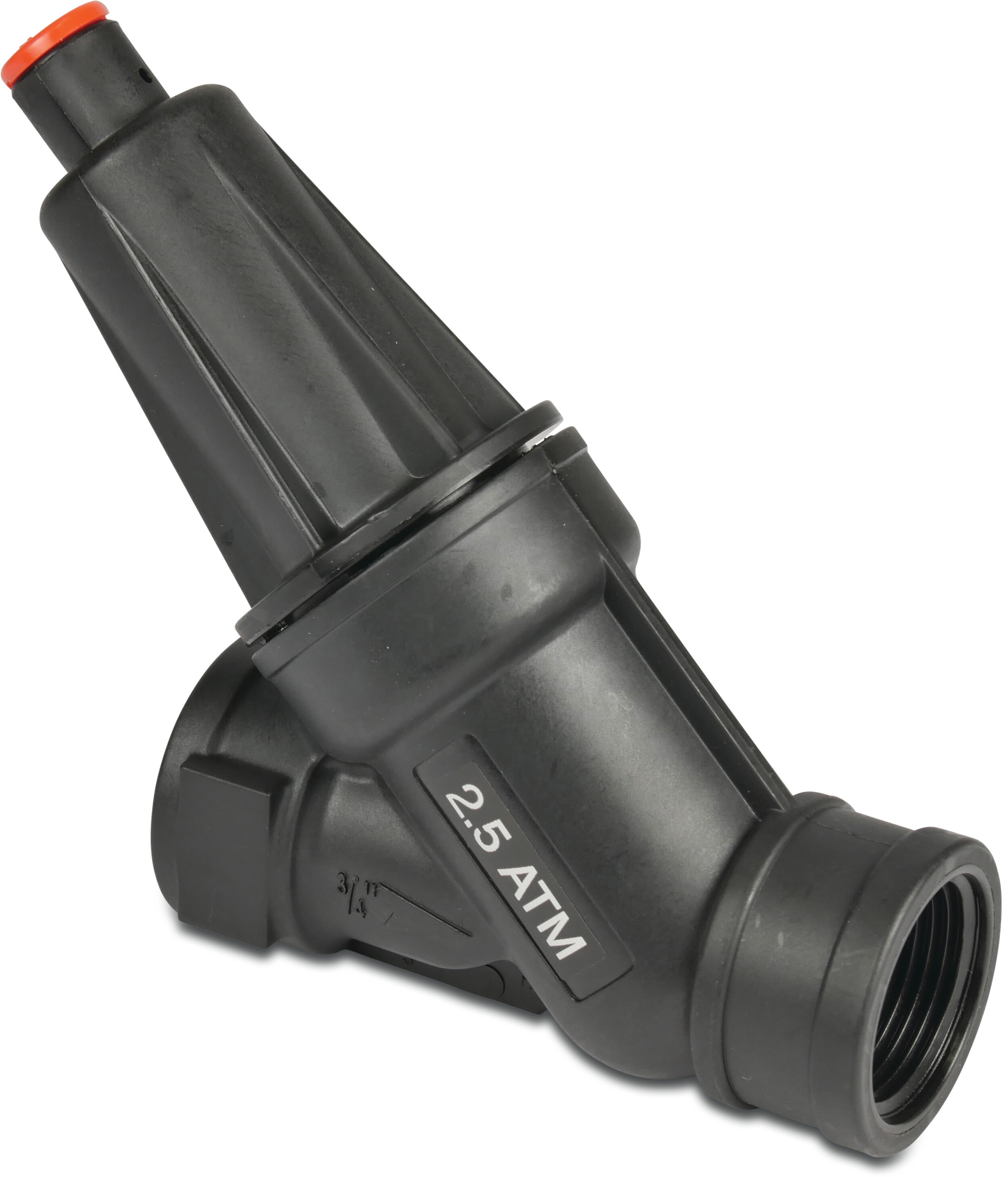 Bermad Druckregulierungsventil Kunststoff 3/4" Innengewinde 0,7 - 9bar Schwarz/Rot Typ 2U1007C