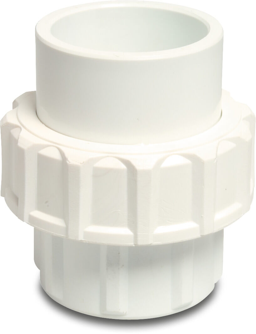 Verschraubung PVC-U 1 1/2" Imperial Klebemuffe 16bar Weiß