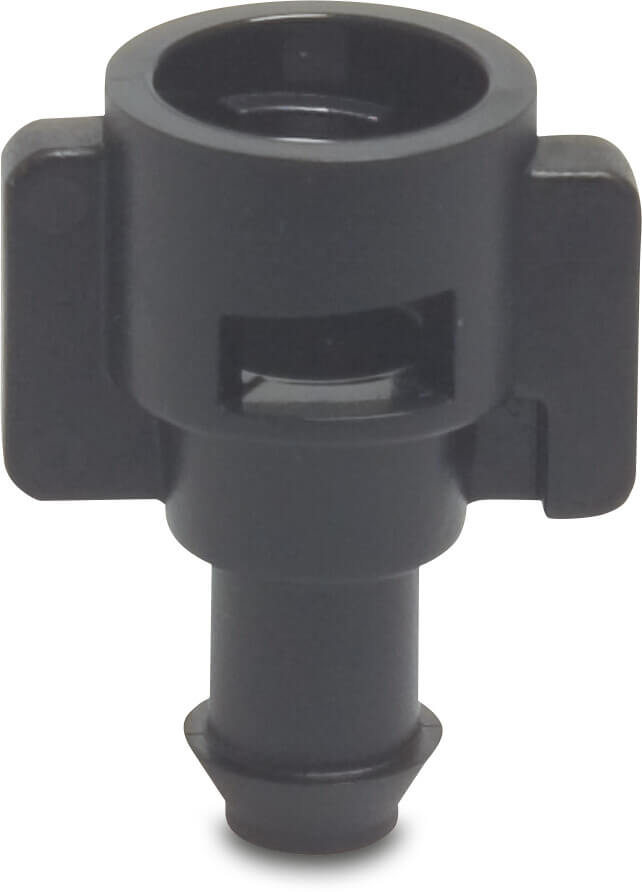 NaanDan Adaptor plastic bayonet F x barbed/push-in black