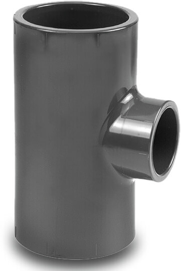 VDL Reducer T-piece 90° PVC-U glue socket grey
