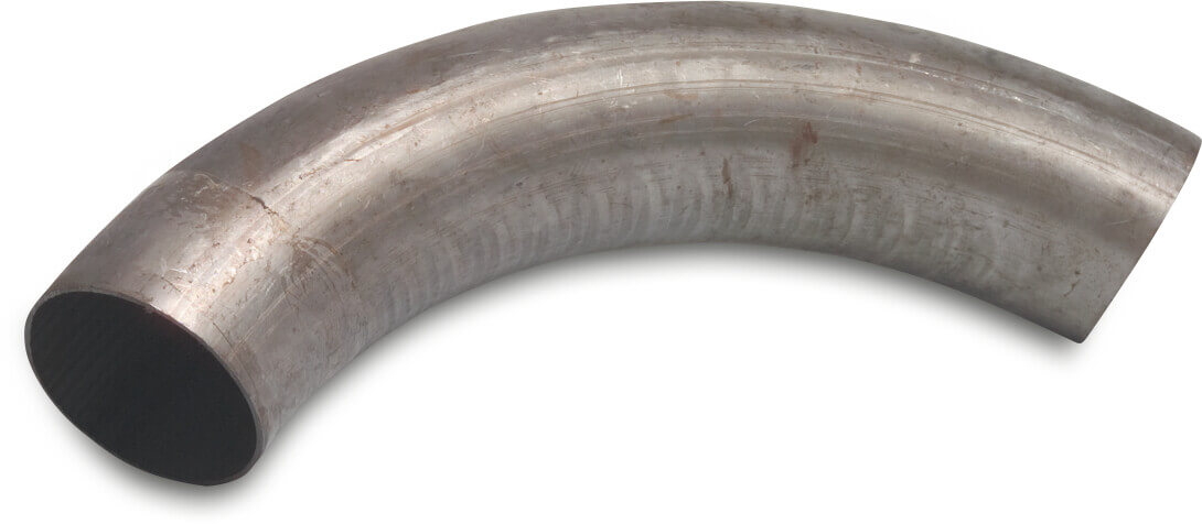 Bend 90° steel 100 mm x 100 mm x 2,0 mm butt welding