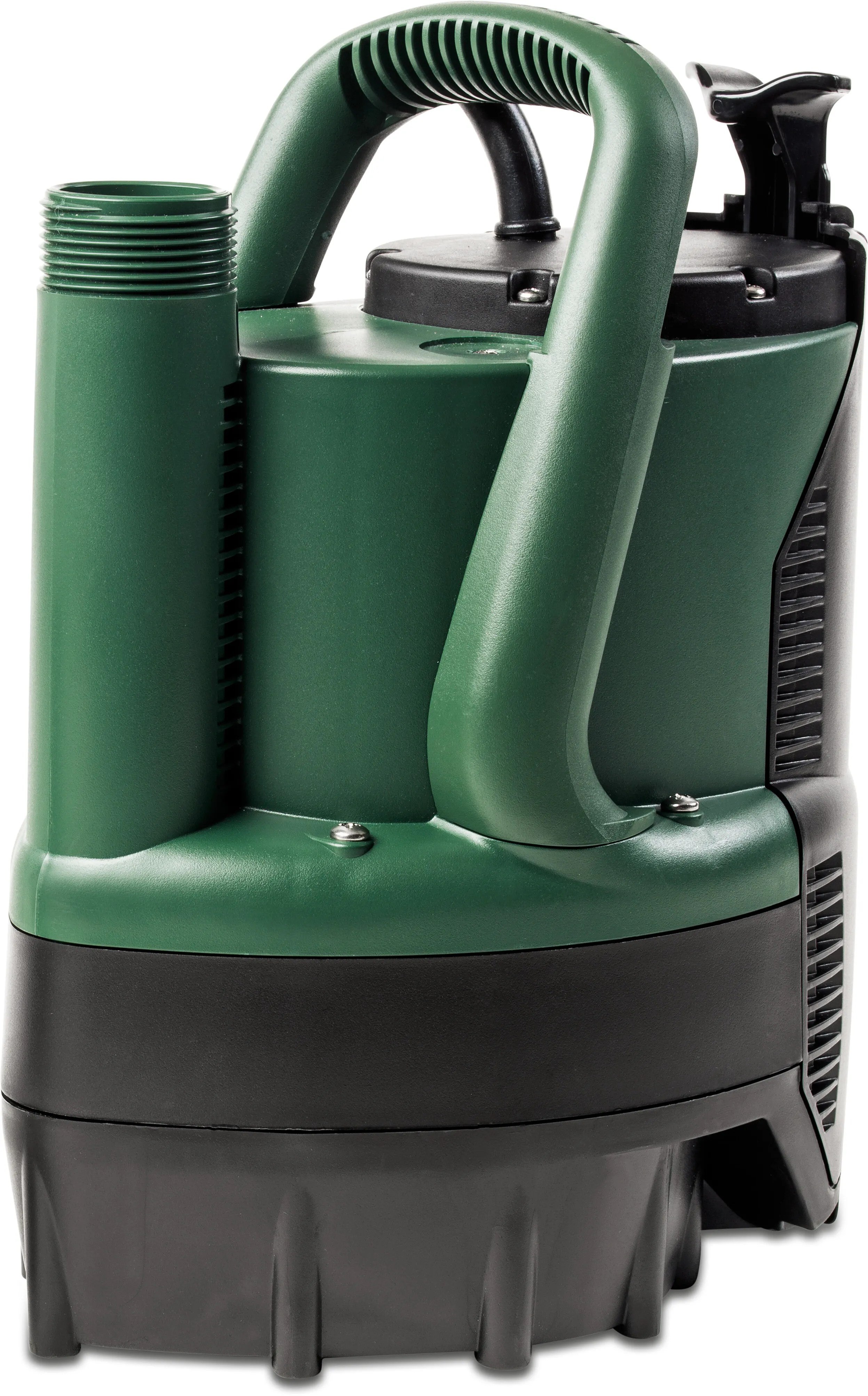 DAB Pompe submersible renforcé plastique 1 1/4" filetage mâle 1,3A 230VAC vert/noir type Verty Nova 200M avec flotteur