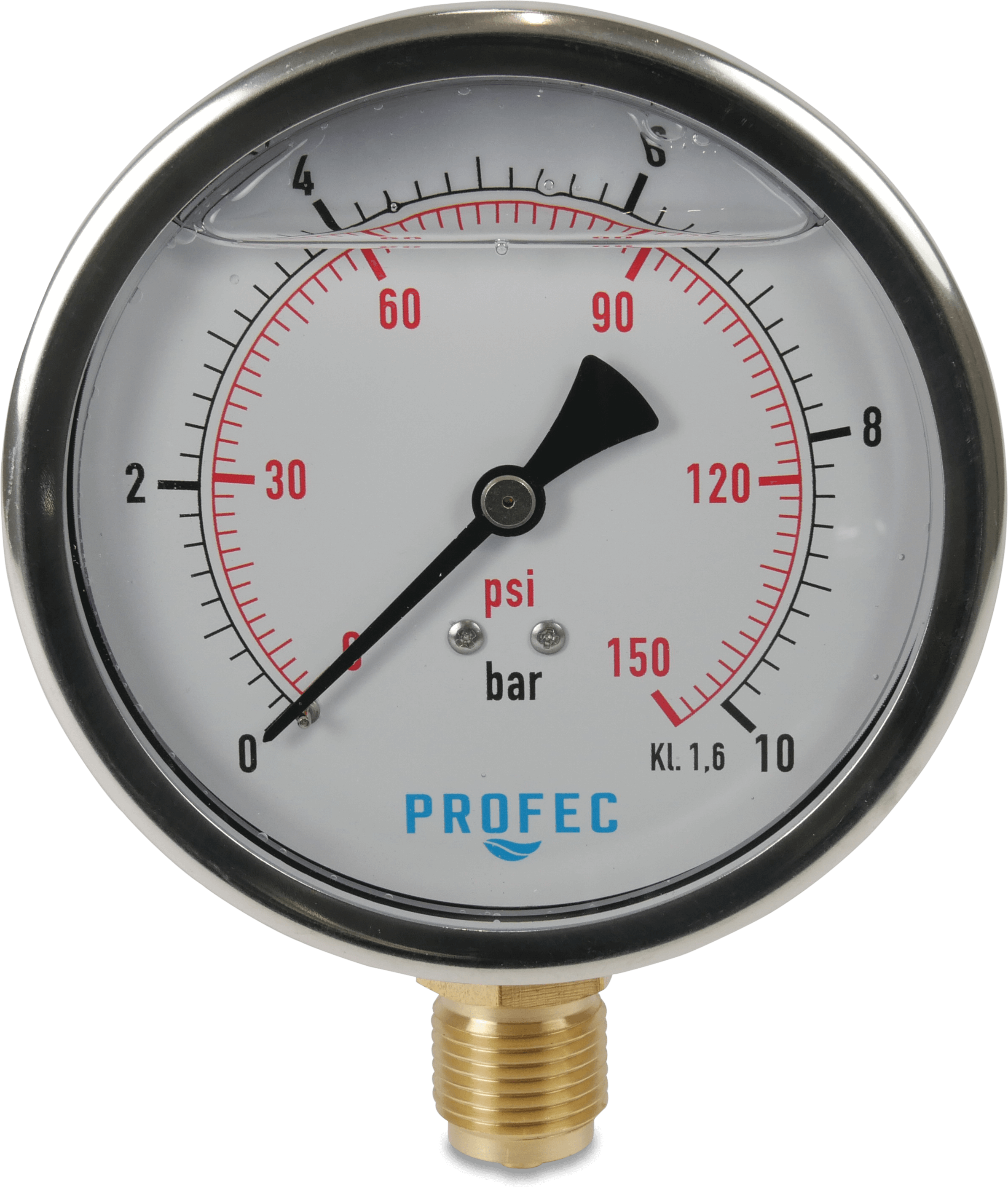 Pressure gauges glycerine filled