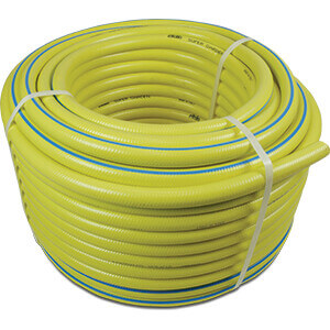 Wasserschlauch PVC 15 mm x 19,6 mm 8bar Gelb/Blau 50m Typ Supergarden