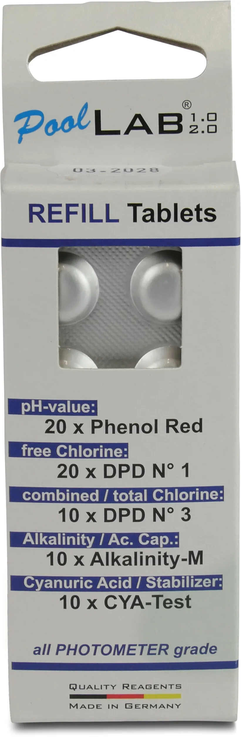 Refill-pakke til PoolLab 2,0 photometer