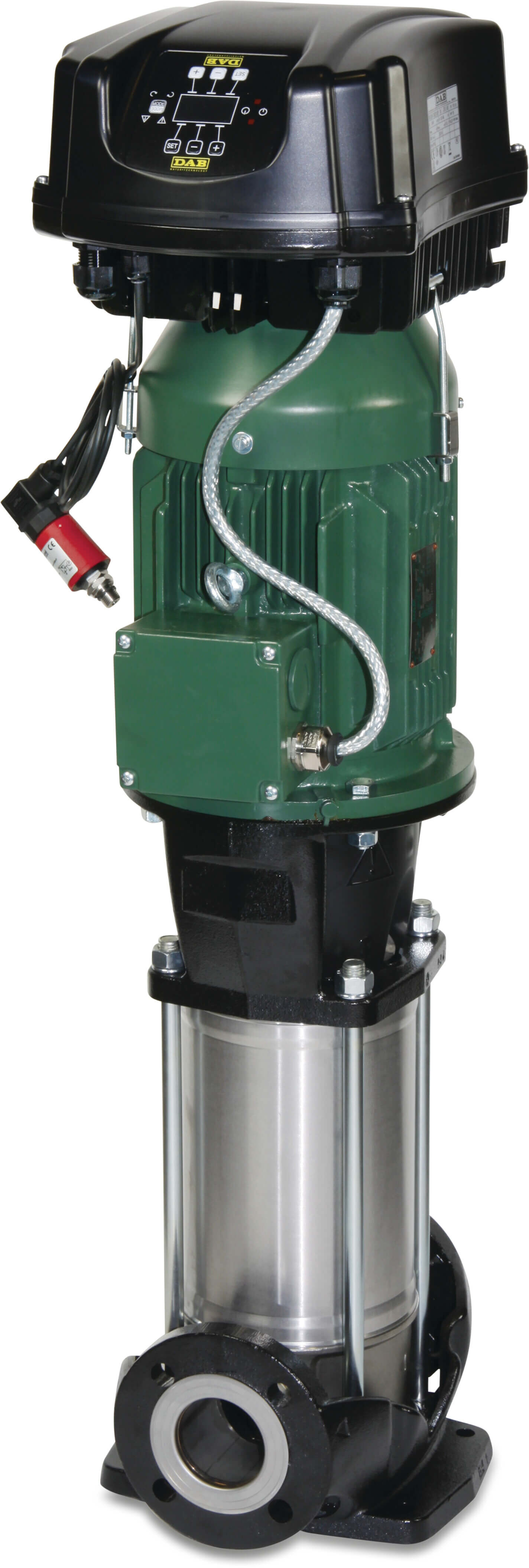DAB Mehrstufige Kreiselpumpe Edelstahl DN40 DIN Flansch 5.1A 230/400VAC Typ NKV 10/5S T
