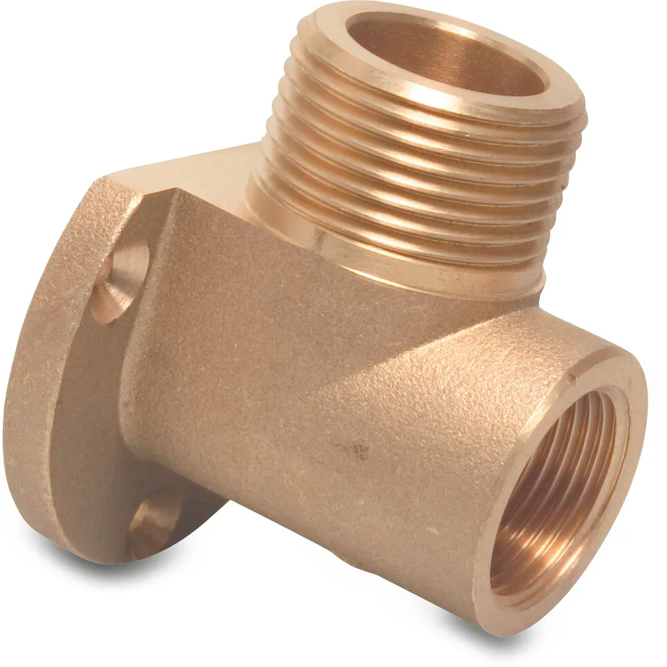 Profec Nr. 471 Deck elbow brass 1" x 3/4" male thread x female thread 12,5bar