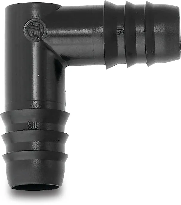 Tavlit Elbow 90° PP 16 mm barbed 8bar
